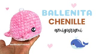 Ballenita Chenille Amigurumi  Paso a paso 🐳 Crochet whale Step by step [upl. by Guglielmo45]