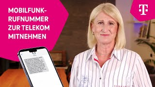 Handynummer zur Telekom mitnehmen  So funktionierts [upl. by Catie]