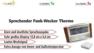 Sprechender FunkWecker Thermo [upl. by Timothy]