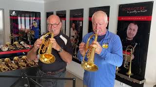 Flugelhorn duet No 2 with Hans Gansch [upl. by Lahcar775]