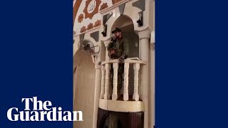 Israeli soldiers filmed reciting Jewish prayers inside West Bank mosque [upl. by Glavin]