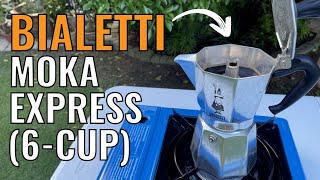 Bialetti Moka Express 6Cup Review  Specs Capacity Brew Time  More [upl. by Ahsenav575]