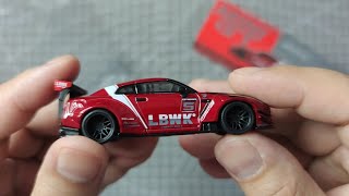 Unboxing MiniGT  164 LBWK LB Works Nissan Skyline GTR R35 Type 2 Rear Wing Version 3 Red [upl. by Mcgregor269]