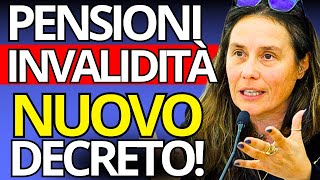 RIVOLUZIONE PENSIONI INVALIDITA’ TOTALI E PARZIALI – Nuovo Decreto  Guida Completa [upl. by Sadler]