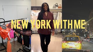 Vlog Part 2  New York with me  Barneys Panel  Walking a fashion show [upl. by Ainecey787]