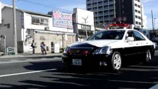 箱根駅伝・2011年・2区・パトカー・・・間もなく選手通過します [upl. by Esiuqram]