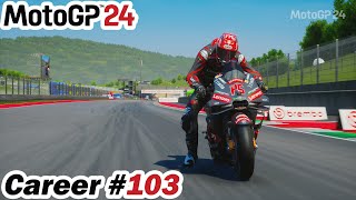 MotoGP 24  Career Pt 103 Less Power In The Test [upl. by Carlile458]