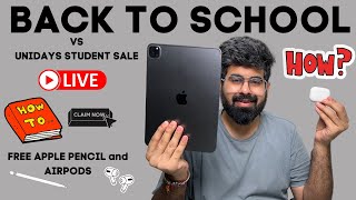 Unidays student sale live vs back to school sale  Get airpods amp apple pencil free with mac amp iPad [upl. by Hardi]