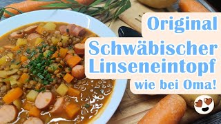 Schwäbischer Linseneintopf wie bei Oma  Schnell einfach und lecker [upl. by Rehportsirhc459]