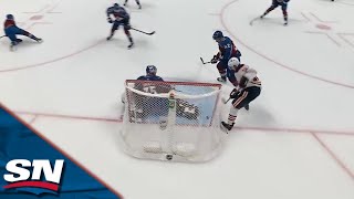 Oilers TicTacToe Play Creates TapIn Goal for Zach Hyman [upl. by Eloken285]