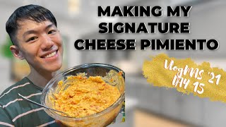 Making my signature CHEESE PIMIENTO  VlogMas Day 15 [upl. by Shaylah]