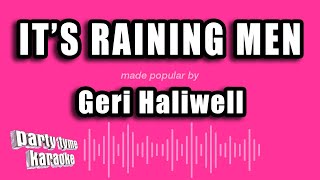 Geri Haliwell  Its Raining Men Karaoke Version [upl. by Kahn]