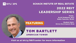 2022 REIT Leadership Series–Tom Bartlett American Tower [upl. by Atinek]