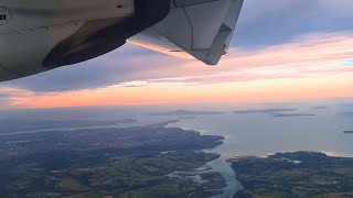 Air New Zealand  ATR 72600 Approach amp Landing  Auckland  ZKMVW [upl. by Bolanger]