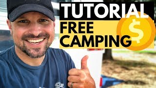 Find Free Camping Near Me TUTORIAL [upl. by Primrose]