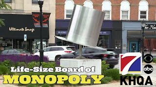 To Honor Its Creator of Monopoly This City Built a LifeSize Board of the Game [upl. by Atinad652]