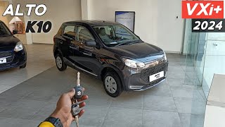 Maruti Suzuki Alto K10 Top Model 2024 ❣️ Alto VXi Plus Reallife Review 😍 [upl. by Sine367]