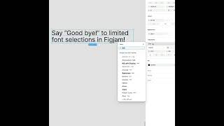 Use Any Font in Figjam shorts figma figjam design [upl. by Nyltiak]