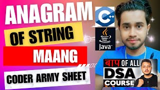 Anagram of String Make strings Anagram by Deleting its elements  Coder Army Sheet  GFG  Leetcode [upl. by Ruy]