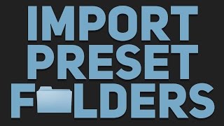 Import entire preset folders into Logic Pro plugins [upl. by Hnacogn587]