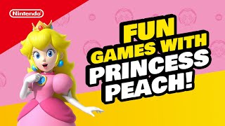 PRINCESS PEACH POWER 👑💗 in 5 Nintendo Switch Games  PlayNintendo [upl. by Stieglitz914]