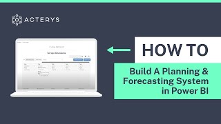 How To Build A Planning amp Forecasting System in Power BI [upl. by Barboza]