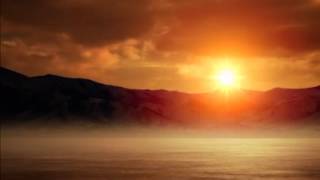 Sunset Mountains Ocean  animated background loop [upl. by Ifok]