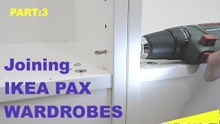 How to join Ikea Pax wardrobes together [upl. by Yntirb622]