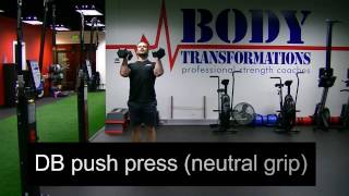 DB Push Press neutral grip [upl. by Eirojam]