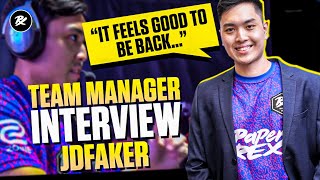 The Team Manager Interview Joshua quotJdFakerquot Fok  Paper Rex Team jdfaker pprxteam valorant [upl. by Knutson]