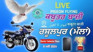 🔴Live🔴Kabootar Bazi Mukabla Rasulpur Ludhiana  Live Kabootar Bazi Today  kabootar bazi 2024 [upl. by Latin]