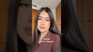 Latina makeup tutorial makeup makeuptutorial makeupshorts viralshorts easymakeup shorts [upl. by Nimesay960]