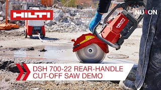 Hilti Nuron DSH 70022 Rear Handle Battery CutOff Saw  Demonstration and Overview [upl. by Airod]