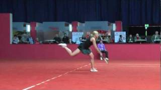 Michaella Krajicek vs Beatriz GarciaVidagany service game  Porsche Tennis Grand Prix 2011 [upl. by Lemhar]