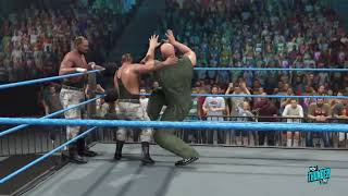 Bushwhackers Vs Wyatt Family Wcw 2k23 [upl. by Anippesuig408]