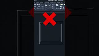 Tutorial multiline autocad untuk denah shortvideo autocad simple [upl. by Jecho]