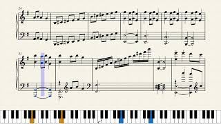 Carol of the Bells  Piano sheet for Intermediate G major E minor [upl. by Annekcm]