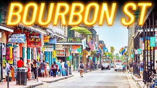 NEW ORLEANS NOLA Bourbon Street Travel and Walking Tour [upl. by Eillom]