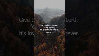 Give Thanks to the Lord  Inspiring Bible Verse  Psalm 1071 [upl. by Ahsratan975]