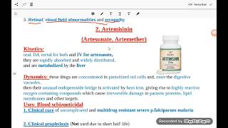 Antimalarial drugs [upl. by Aihsetan621]