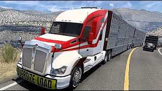 Subiendo Kenworth T680 Doble Jaula Ganadera Sonora American Truck Simulator [upl. by Anastasio]