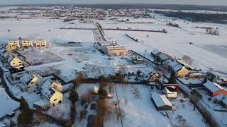 Nospelt  inverno de Luxembourg visto de um drone [upl. by Hope]