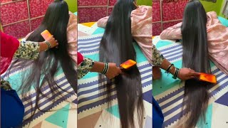 long hair brushing while sleeping  asmr long hair brushing [upl. by Lemmuela]