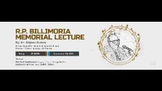 RP Billimoria Memorial Lecture [upl. by Devonna434]