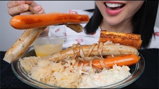 BANGERS amp MASH ASMR EATING SOUNDS LIGHT WHISPERS  SASASMR [upl. by Erelia]