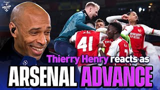 Thierry Henry reflects on Arsenal advancing to the quarterfinals 👀  UCL Today  CBS Sports Golazo [upl. by Hapte]