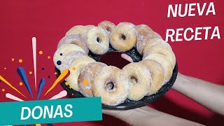 Nueva Receta ¿Cómo hacer donas suaves y esponjosas [upl. by Adierf]