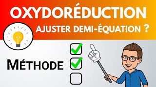 💡 MÉTHODE 💡 Comment ajuster une demiéquation doxydoréduction   PhysiqueChimie [upl. by Shull826]