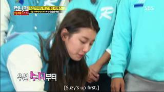 RM funny Kim Jong Kook cant stop teaching Suzy how to play game [upl. by Neibaf]