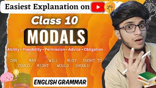 Modals  Modals in English Grammar Class 10  English Grammar Modals  Taha Basheer [upl. by Endaira]